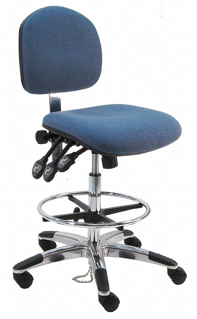 BENCHPRO Fabric Ergonomic Chair with 21 in to 31 in Seat Height Range