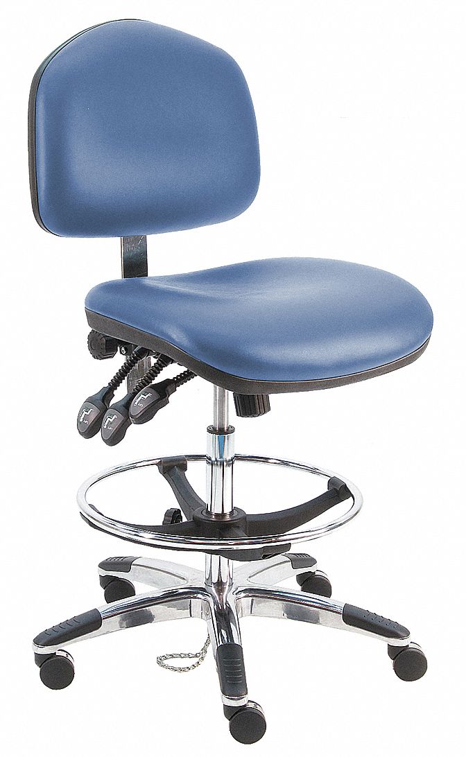 BENCHPRO Vinyl Ergonomic Chair with 21" to 31" Seat Height Range and