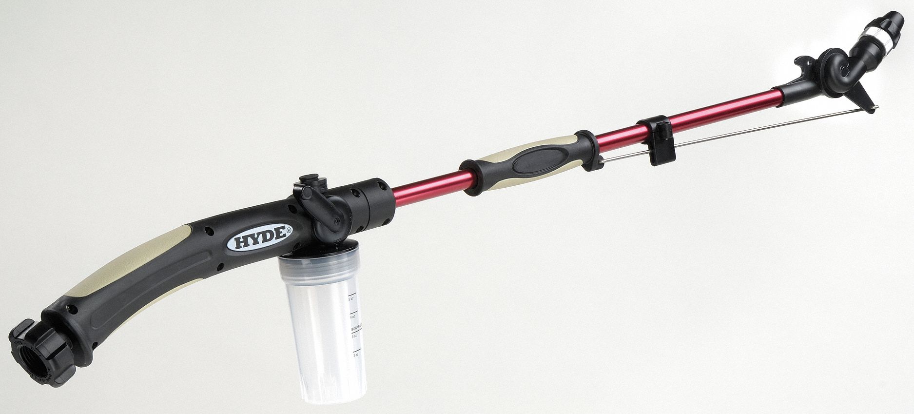 HYDE Spray Nozzle Twist, Garden Hose Thread, Aluminum, Red 28AF47