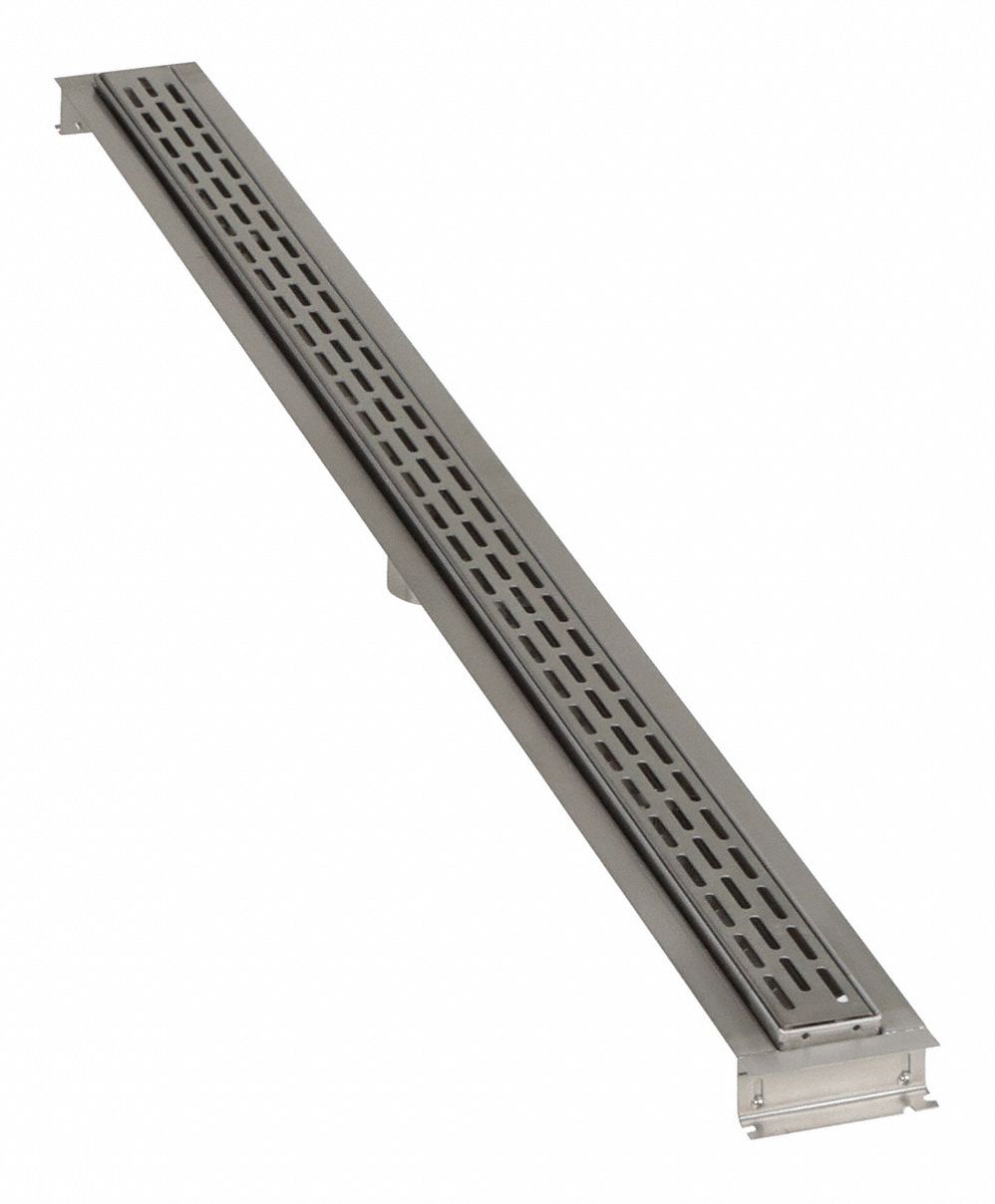 ZURN Length Drains 60 in, Silver, Linear, Shower Drains, 304