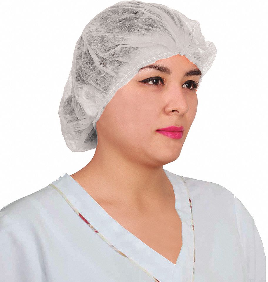 JYRSA Cofia,Blanca,Tamaño 21",PQ100 Cofias y Redes para el Cabello