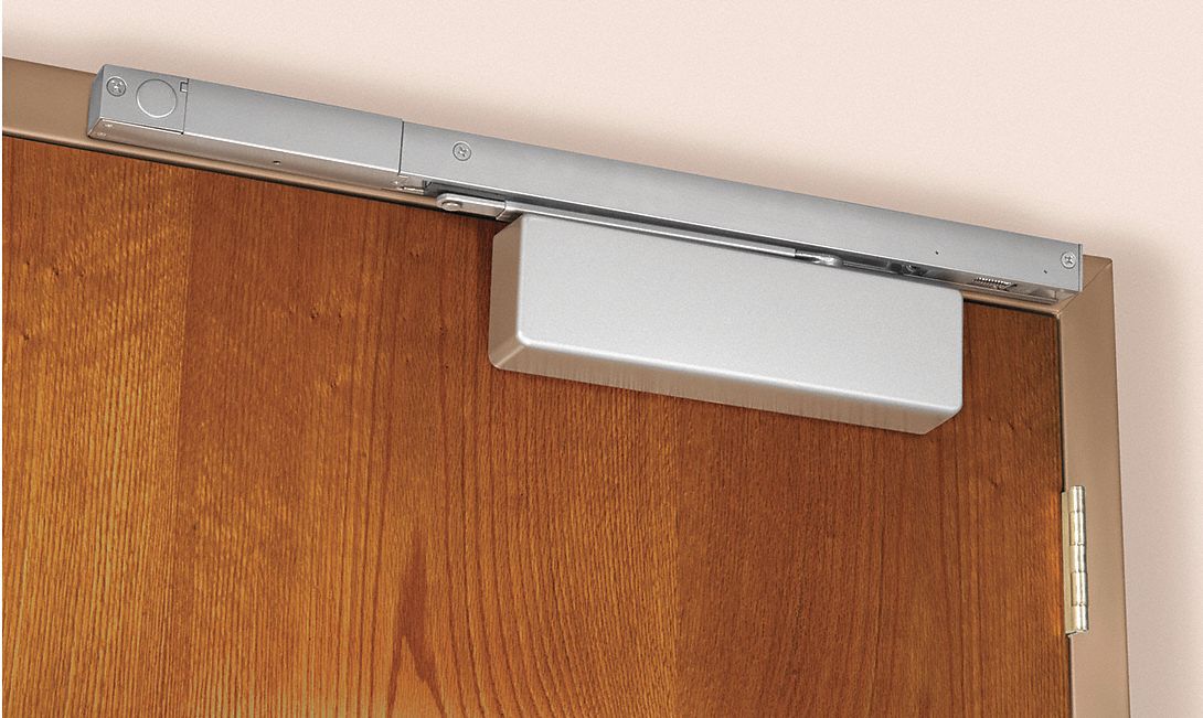 NORTON DOOR CONTROLS Automatic, Hydraulic, ElectroMechanical Door Closer, Heavy Duty, Interior