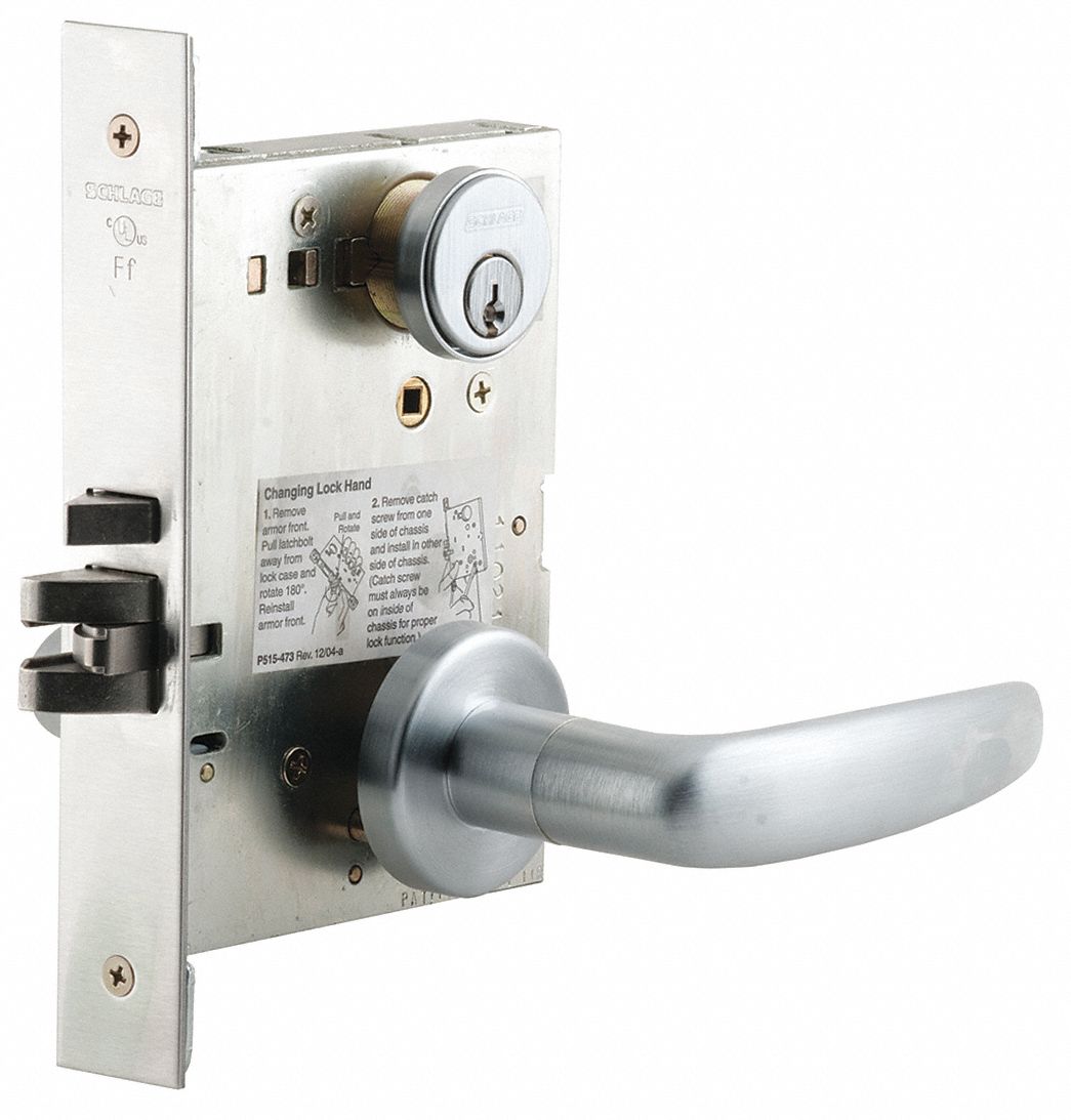SCHLAGE Schlage Mortise Office Lockset, Mechanical, Mortise 28XX95L9050P 07A 626 Grainger