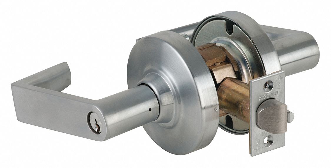 SCHLAGE, Grade 1, ND Angled, Lever - 28XZ90|ND82PD RHO 626 - Grainger