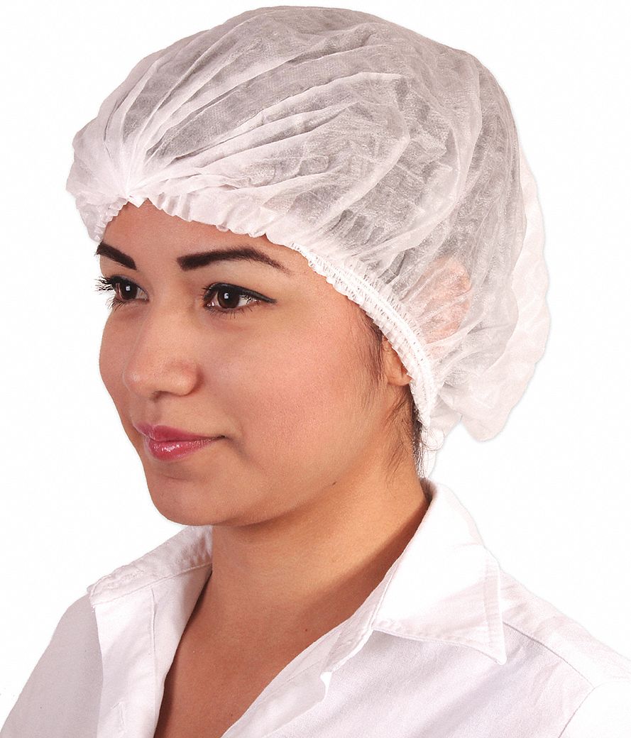 JYRSA Cofia, Tamaño 21",Color Blanco, 2121/32" Diámetro, Cantidad por