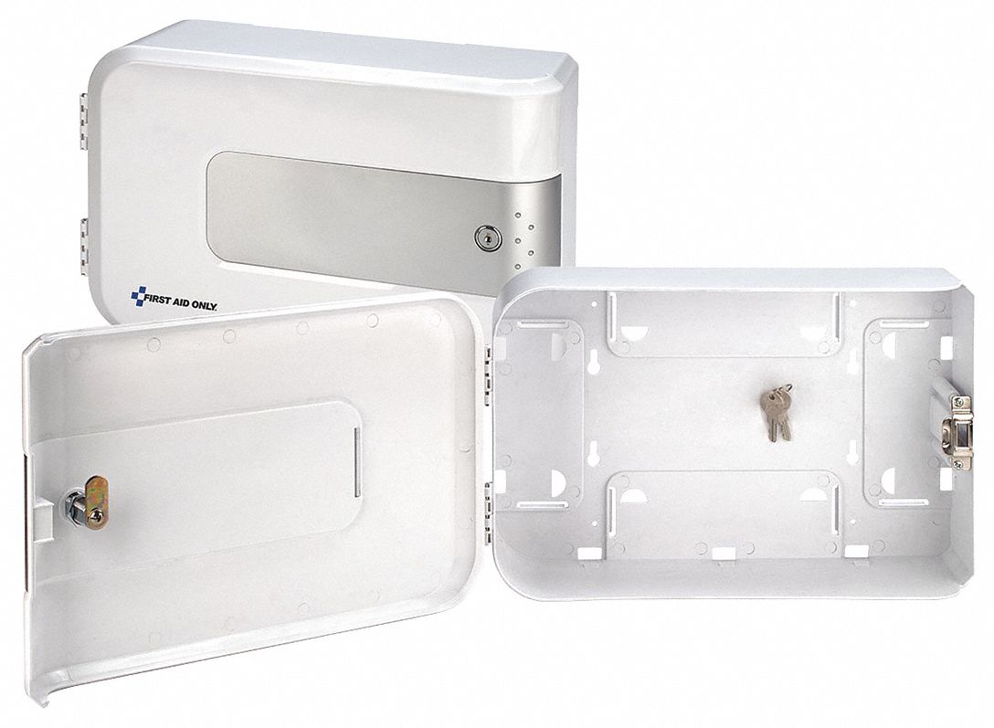 FIRST AID ONLY Empty First Aid Plastic, Wall Mount, 5 1/4 in
