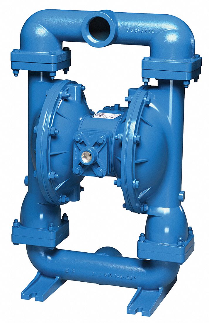 SANDPIPER Double Diaphragm Pump, 150 gpm Max. Flow, PTFE Santoprene(R