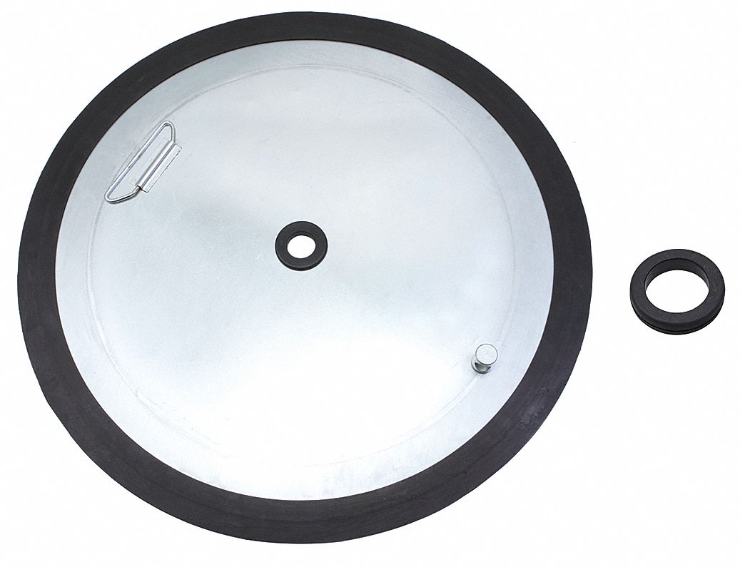 WESTWARD Grease Pump Follower Plate Rubber/Steel 29FX1029FX10