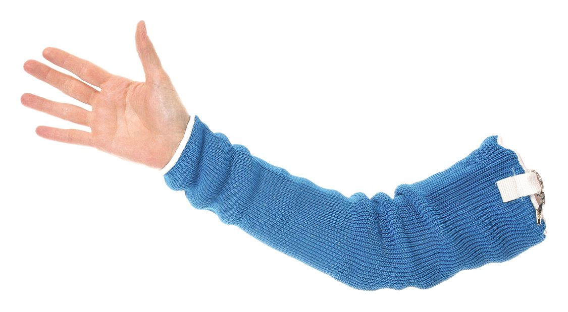 WHIZARD, ANSI/ISEA Cut Level 4, Blue, CutResistant Sleeve 29JG92135364 Grainger