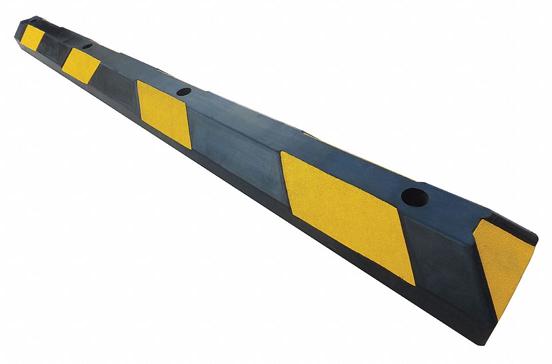Rubber, 6 ft Lg, Parking Curb 29NH3129NH31 Grainger
