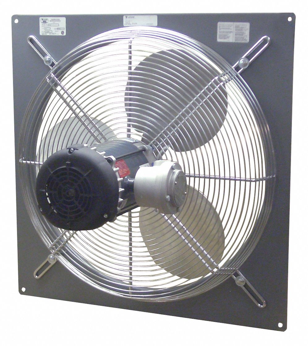 CANARM Panel Mounted Hazardous Location Exhaust Fan Direct Drive, 24 in Blade, 1/3 hp, 5,520