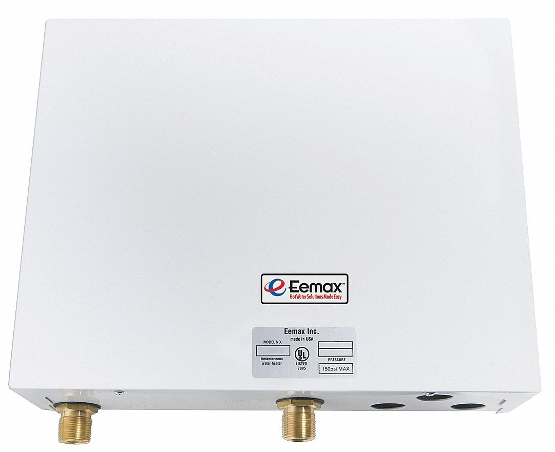 EEMAX Electric Tankless Water Heater 480 Volt, 20,000 W, 24 A, 3 Phase 29PH83ED020480T2T