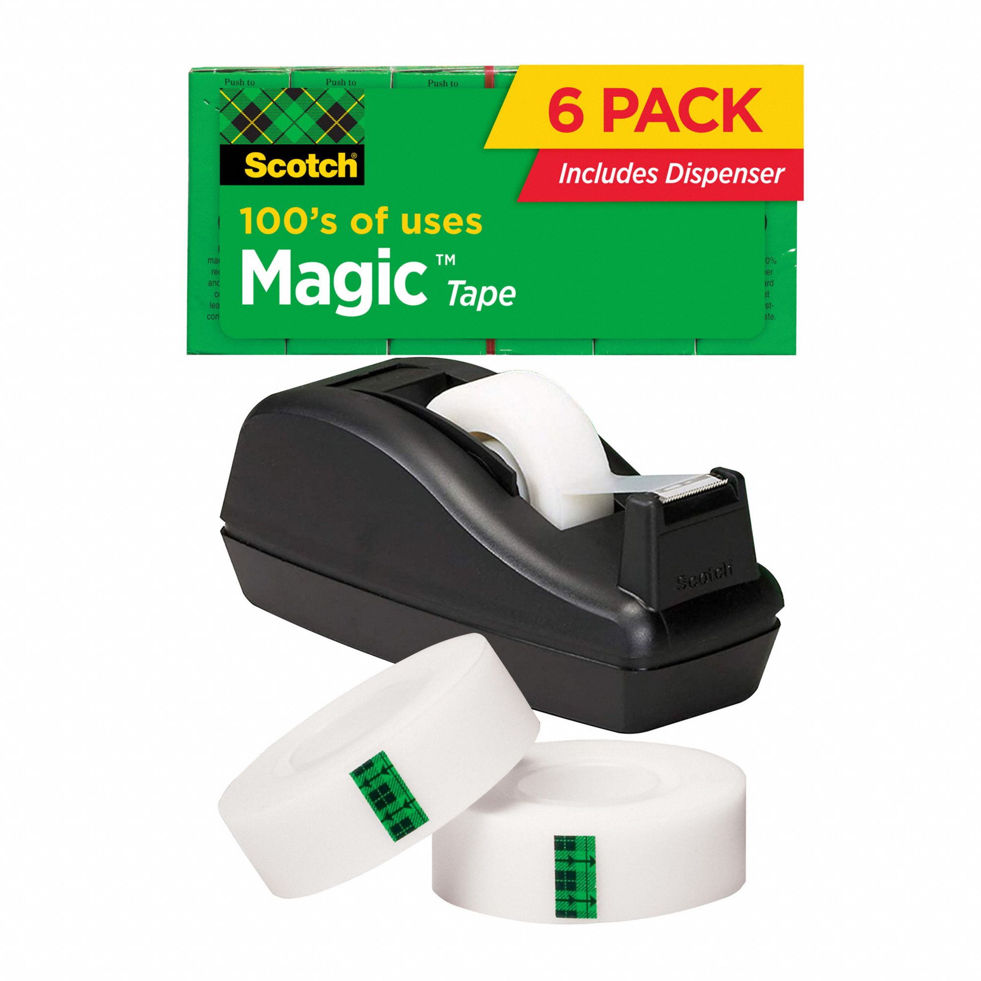 3M, 3/4 in Max. Tape Wd, For SelfAdhesive Tape, Office Tape 29PL1999826866 Grainger