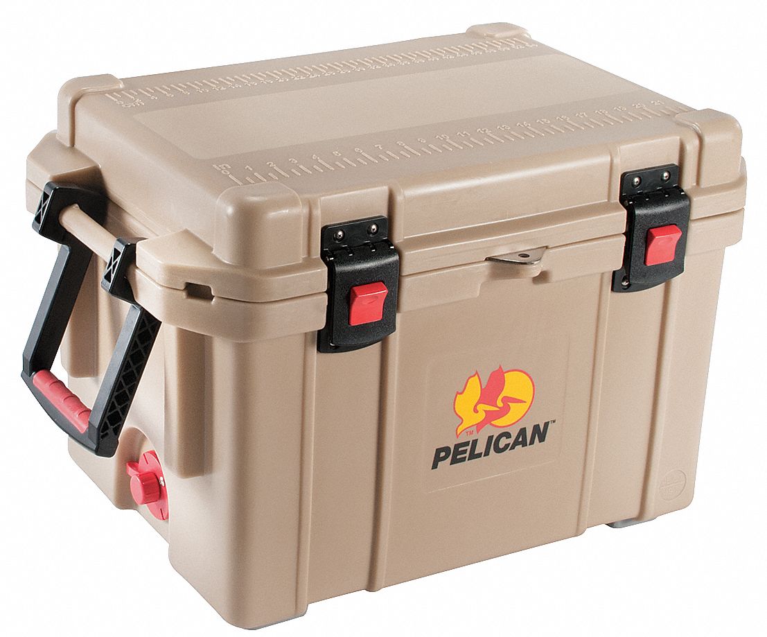 PELICAN Plastic, 45.0 qt, Marine Chest Cooler, Up to 10 days Ice