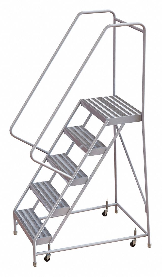 50 in Platform Ht, 14 in Platform Dp, Rolling Ladder 29RK09