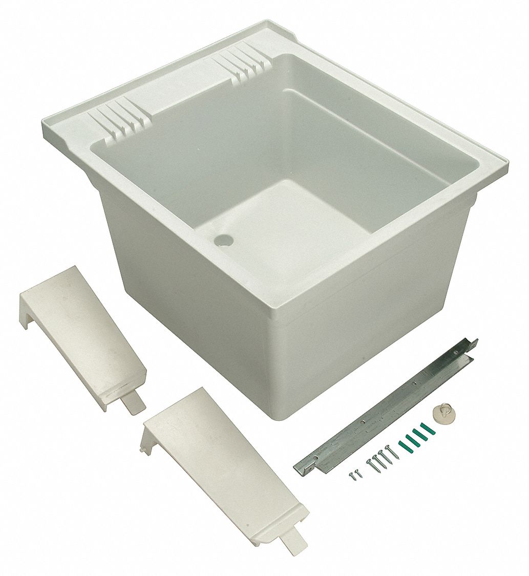 4 in, Zurn, Laundry Tub 29RP64MS2620WAW Grainger