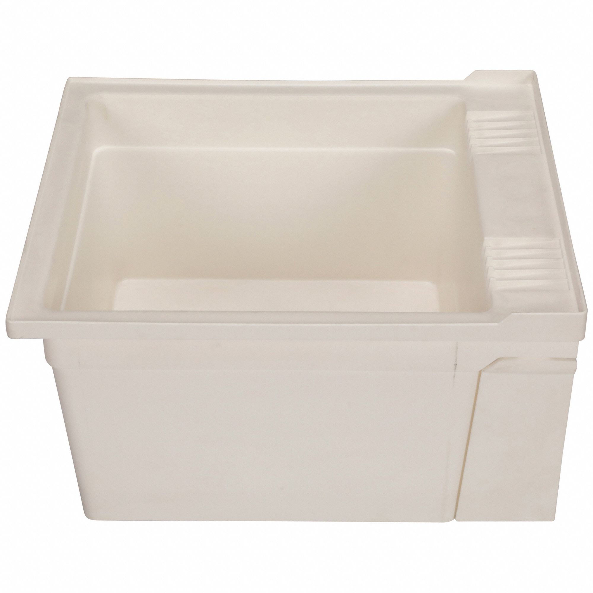 ZURN Zurn, MS2620W Series, 26 in x 22 3/8 in, Polyethylene, Laundry Tub