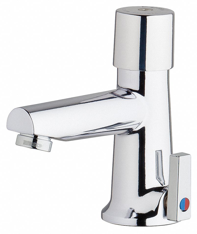 Chicago Faucets, 3502, Straight Spout Bathroom Faucet 29RR623502E2805ABCP Grainger