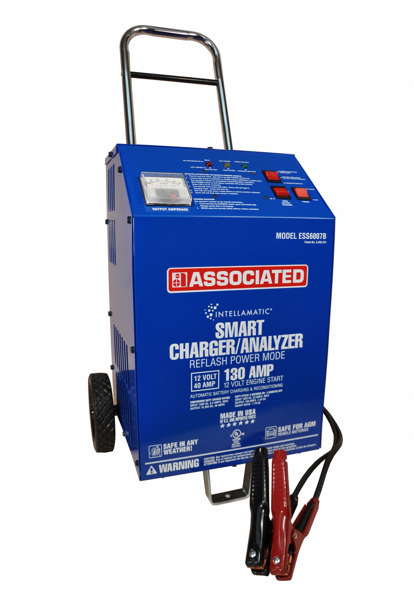 ASSOCIATED EQUIP, Charging, Auto, Battery Charger and Starter 29RV91