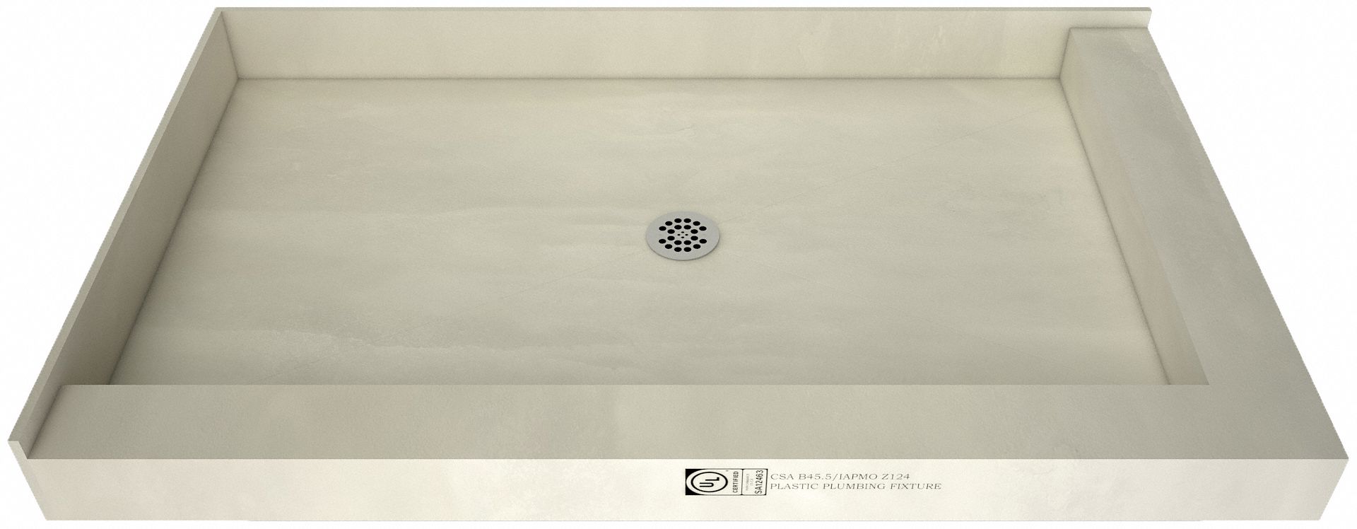 Tile Redi, Redi Base, Shower Pan 29TC744260CDRPVC Grainger