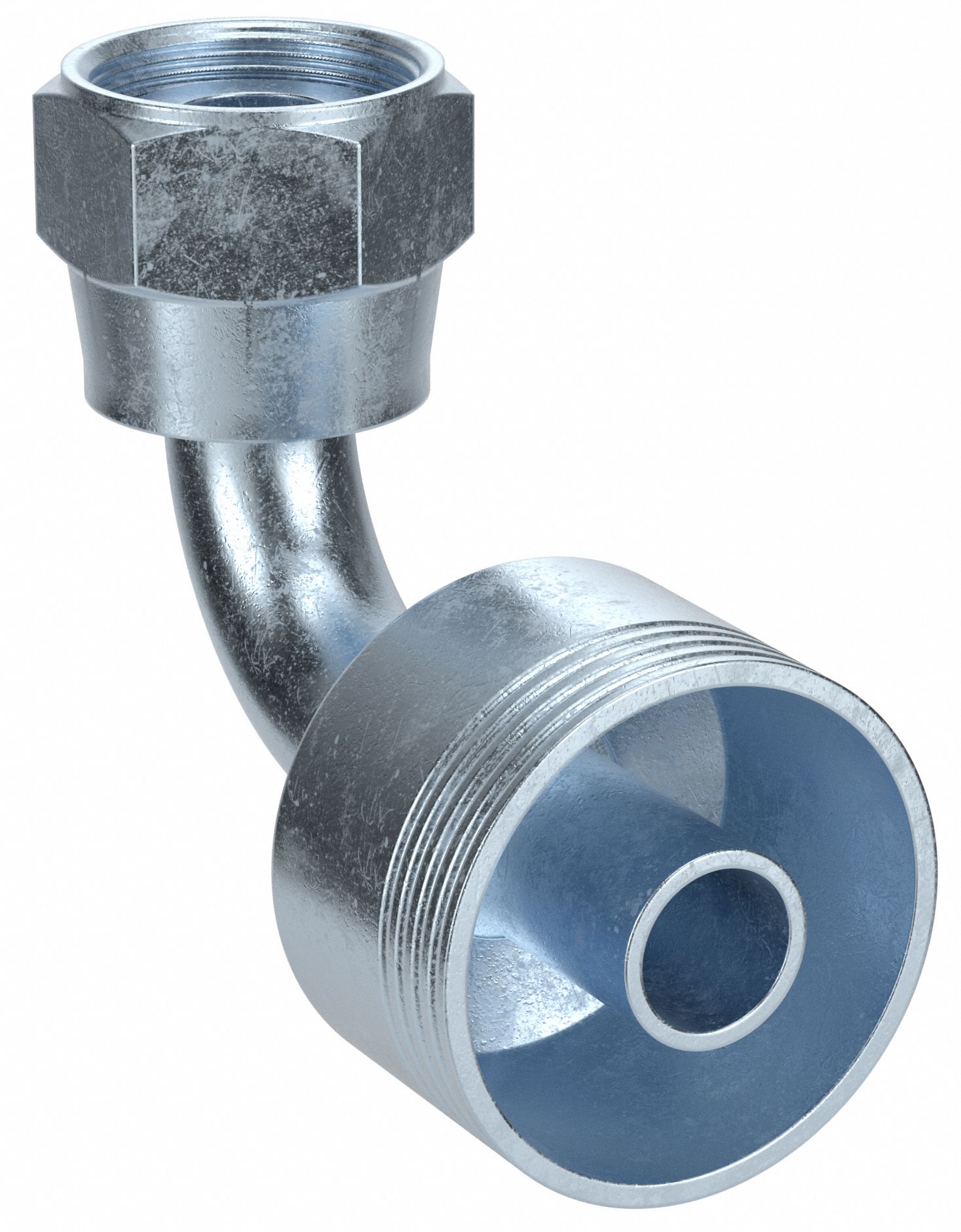 PARKER Hydraulic Crimp Fitting, Fitting Material Steel x Steel, Fitting