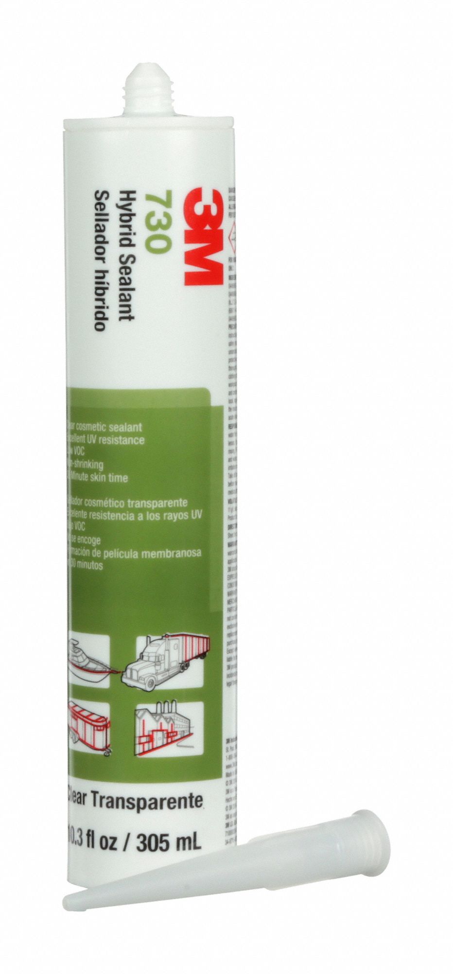3M, 730 UV, Clear, Polymer Sealant 29UJ48730 UV Grainger