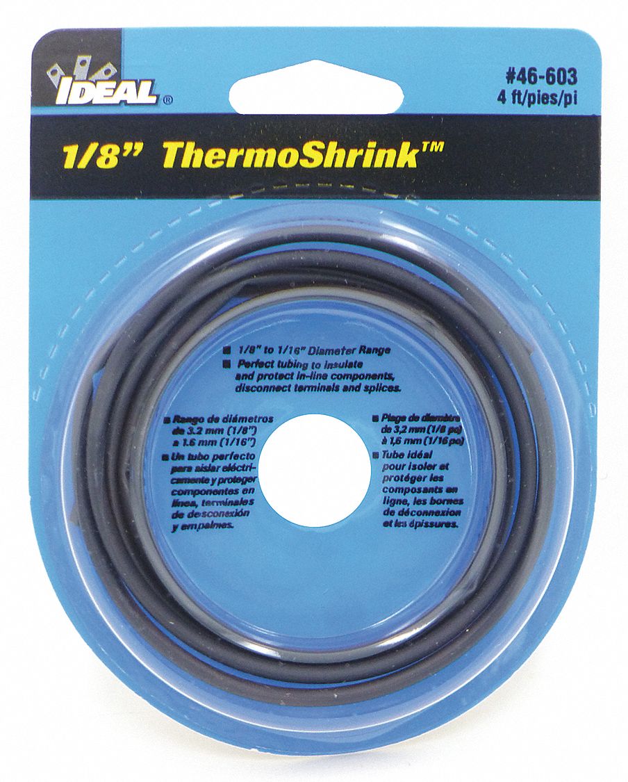 IDEAL Heat Shrink Tubing, Thin Wall, Polyolefin, Flexible, Shrink Ratio
