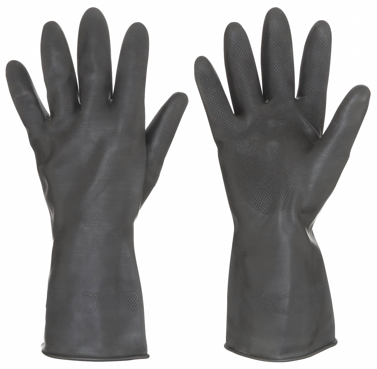 ANSELL Natural Rubber Latex Chemical Resistant Gloves, 91/2, 13 in