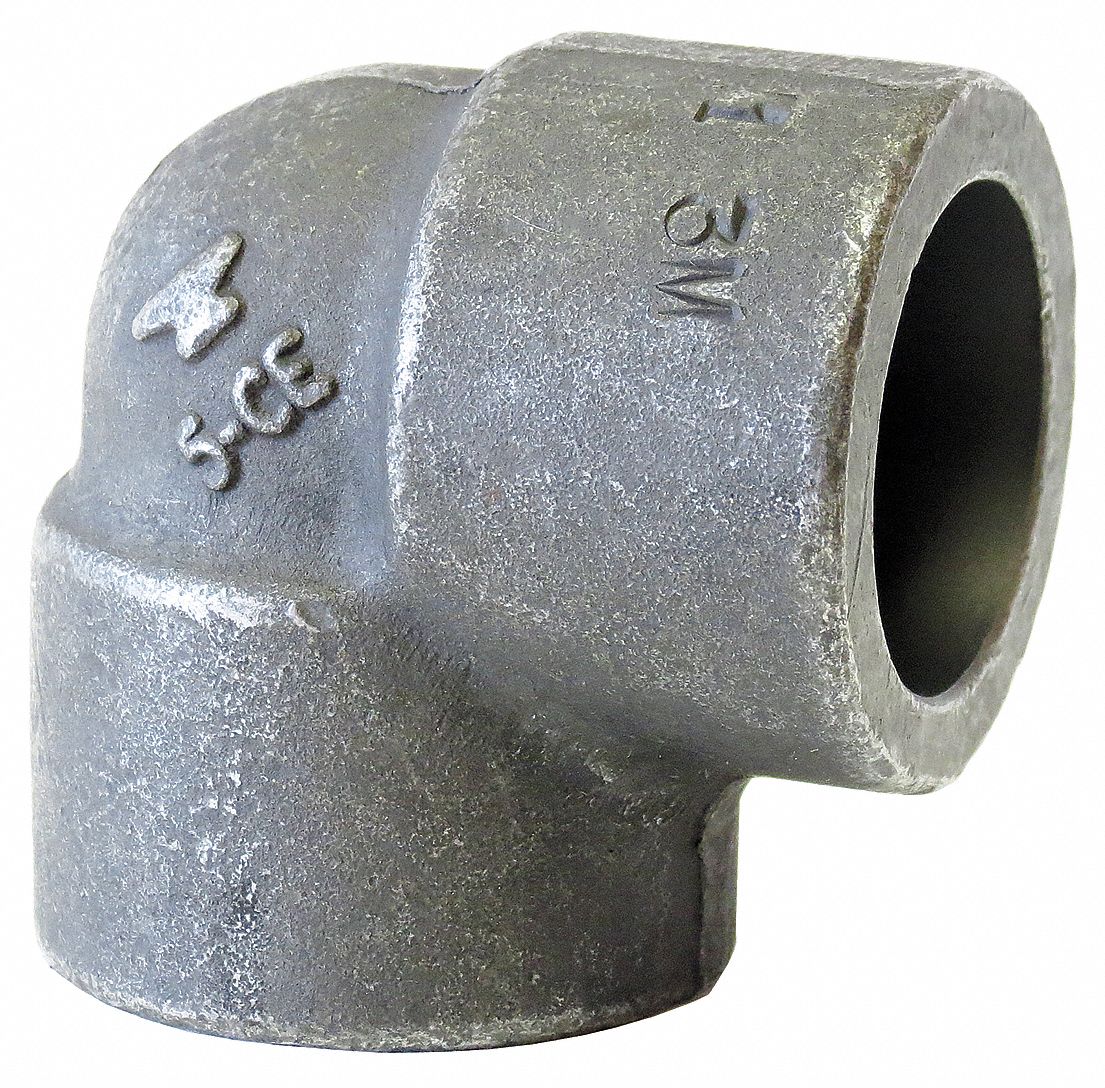 ANVIL Elbow, 90 Degrees, Socket Weld, 11/2 in Pipe Size Pipe Fitting