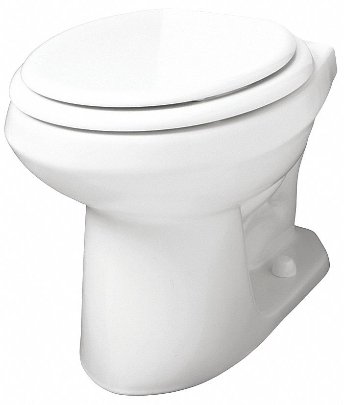 GERBER Round, Floor, Gravity Fed, Toilet Bowl, 1.28, 1.6 Gallons per