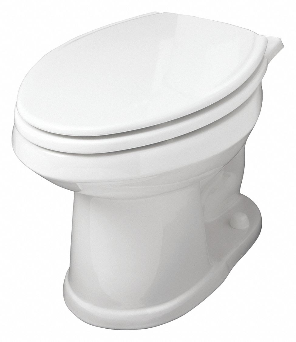 GERBER Elongated, Floor, Gravity Fed, Toilet Bowl, 1.1/1.6 Gallons per