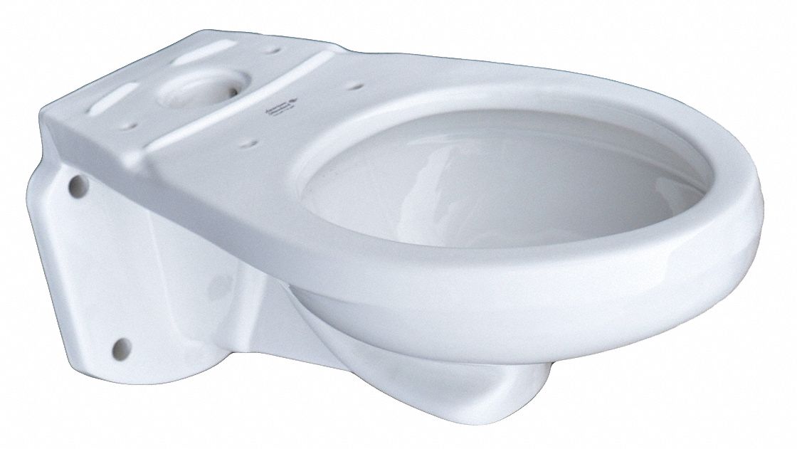 AMERICAN STANDARD Toilet Bowl, Wall Mounting Style, Elongated, 1.6