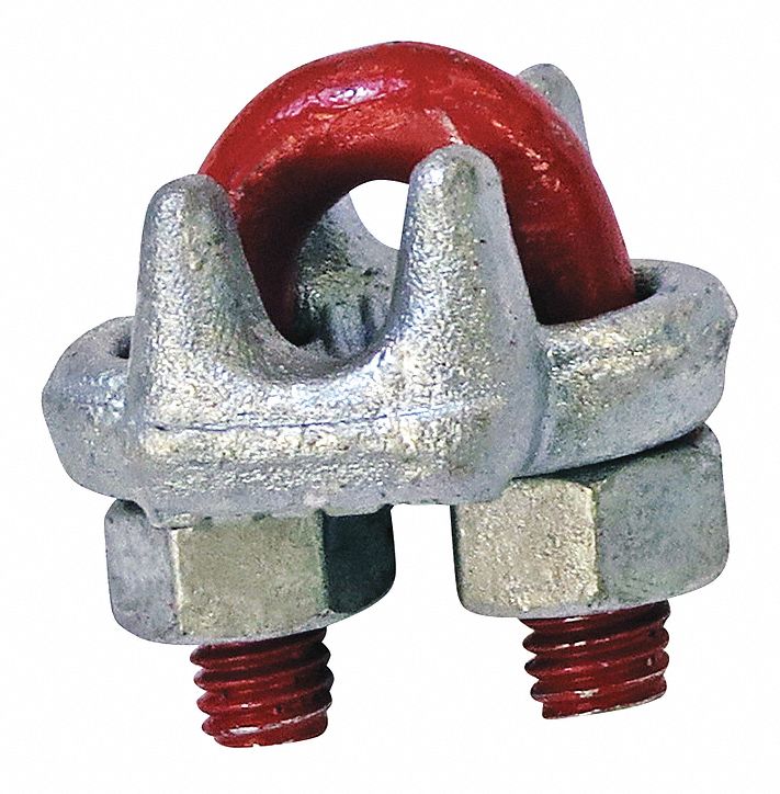 CROSBY Wire Rope Clip, UBolt, Steel, 5/16 in For Wire Rope Dia., 5 1/4