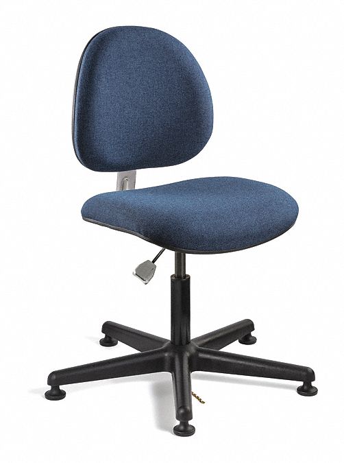 BEVCO Fabric ESD Task Chair with 16 in to 21 in Seat Height Range and