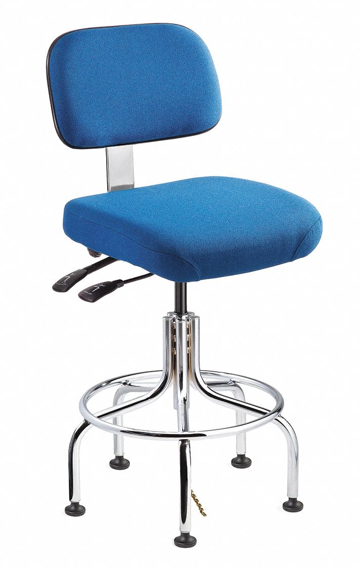 BEVCO Fabric Ergonomic ESD Task Chair with 25 in to 30 in Seat Height