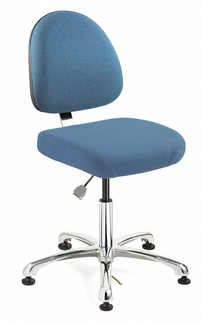 BEVCO, Fabric, 151/2 in to 21 in, Ergonomic ESD Chair 29WU759050ME