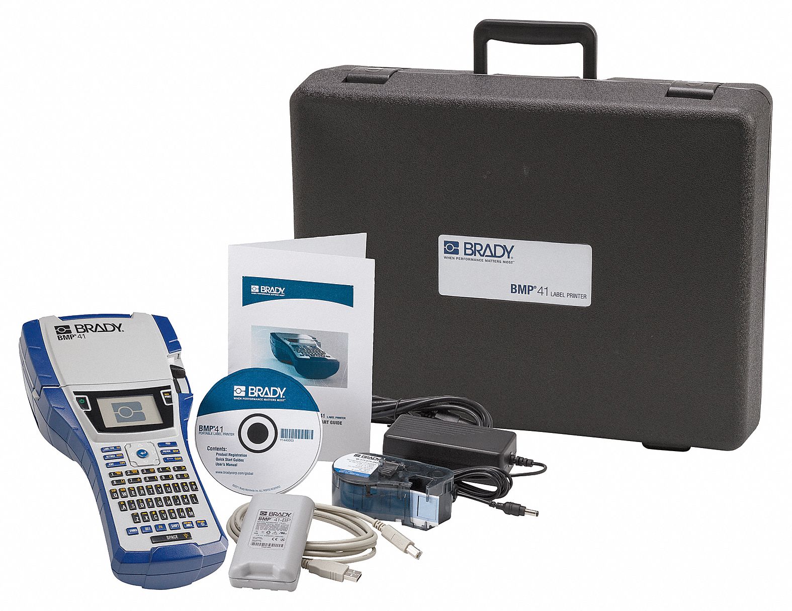 BRADY Portable Label Printer, BMP41 29YJ26BMP41 Grainger