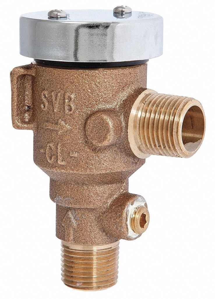 WATTS Spill Resistant Vacuum Breaker 3/4 in Size, NPT Connection, Lead