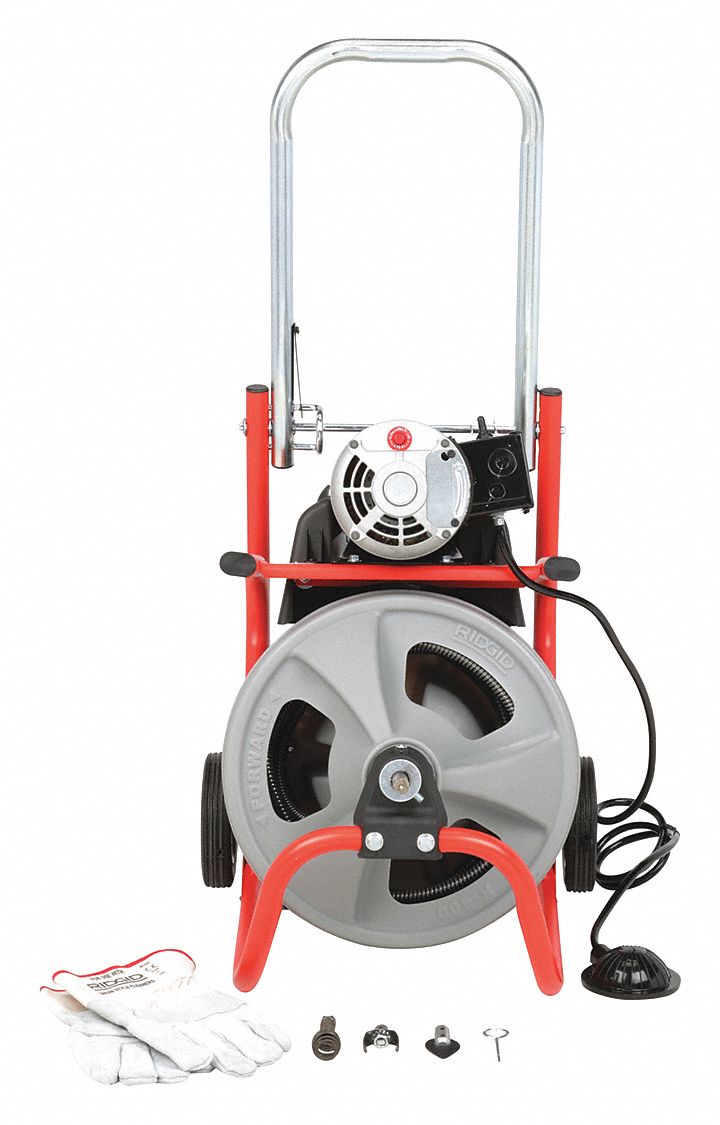 RIDGID K400 Drain Cleaning Snake Auger 120Volt Drum Machine With C