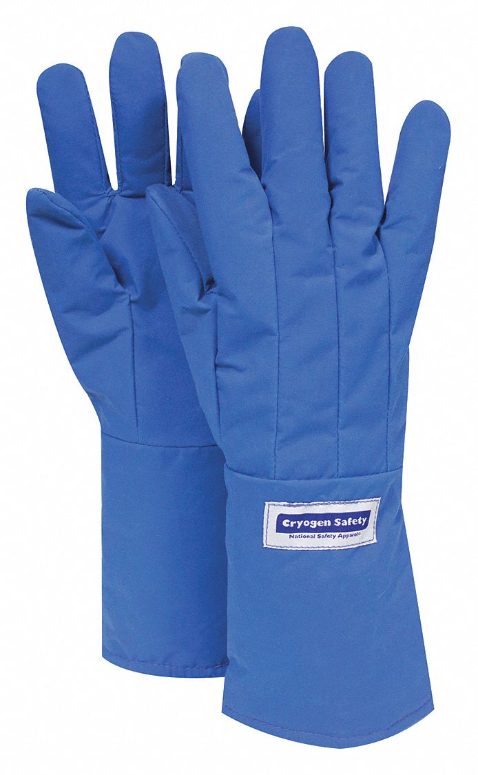 NATIONAL SAFETY APPAREL Cryogenic Gloves, Glove Size L, Glove Length 15