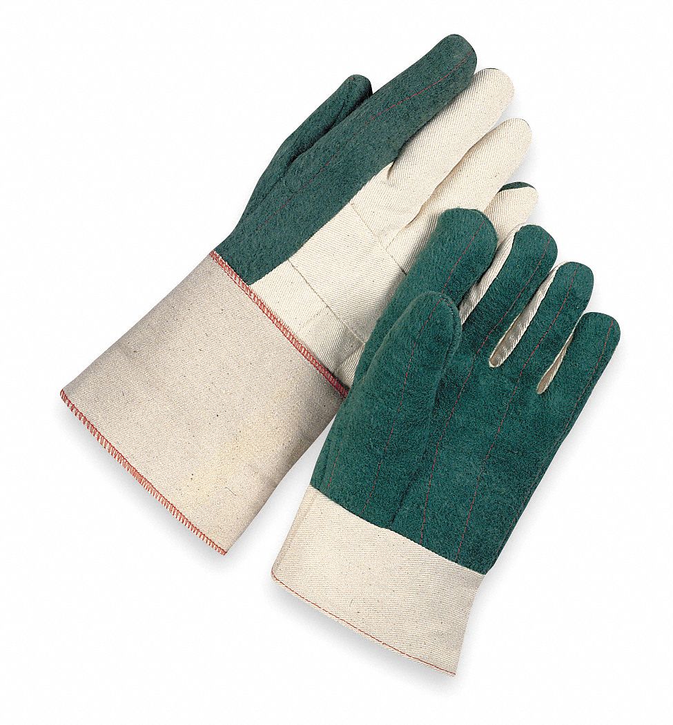 WELLS LAMONT Heat Resistant Gloves, Green, L, Cotton, PR 2AF24Y6302L