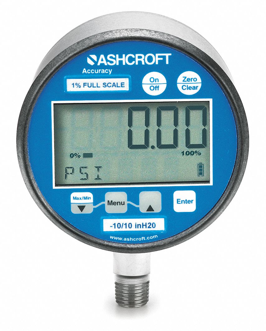 ASHCROFT 302174SD02LXBLBK3000 Digital Gauge/Transmitter,3000 PSI