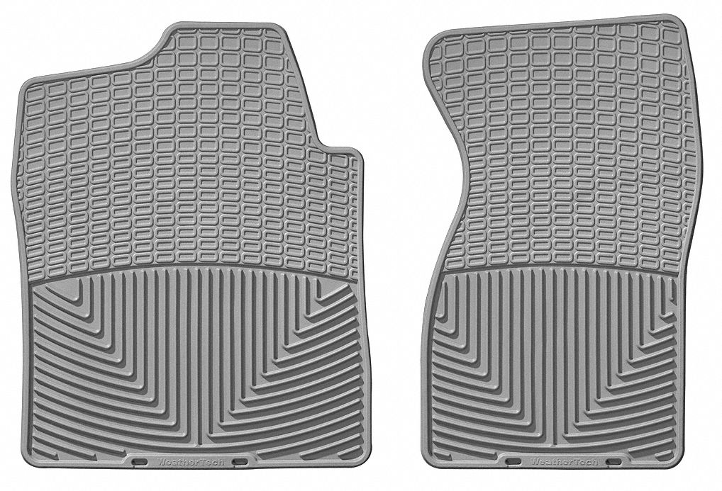 WEATHERTECH Front Rubber Mats, Gray 2AGH8W54GR Grainger