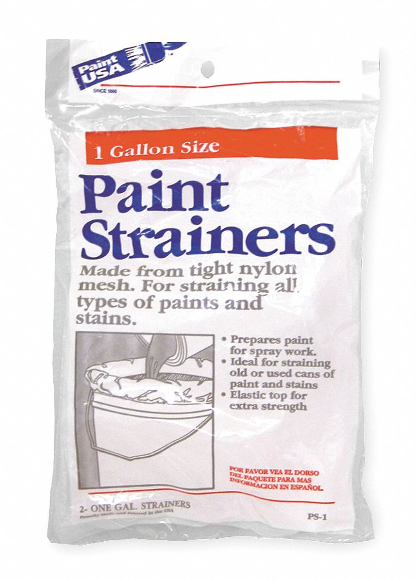 Reusable Paint Strainer Bag 8 in Outside Dia., 4 in Ht, 2 PK Grainger