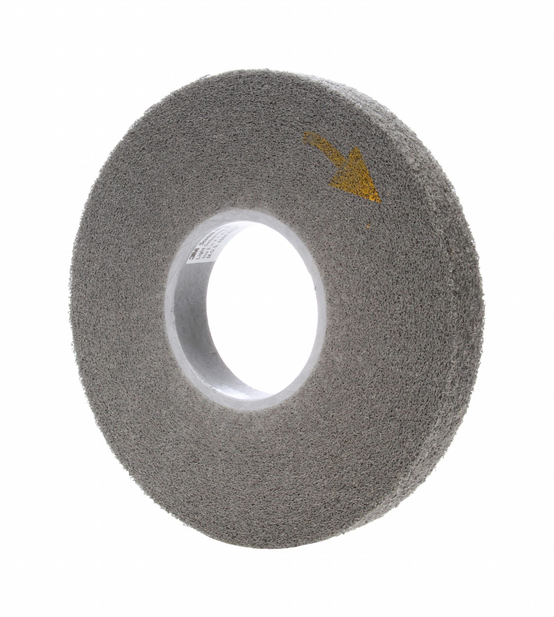 SCOTCHBRITE, 8 in Dia x 1 in W, 3 in Arbor, Convolute Wheel 2BAH8