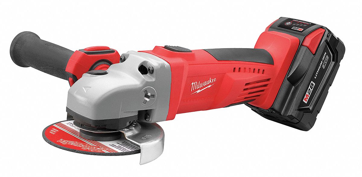 MILWAUKEE 41/2" M28™ Cordless Angle Grinder Kit, 28.0 Voltage, 8000 No