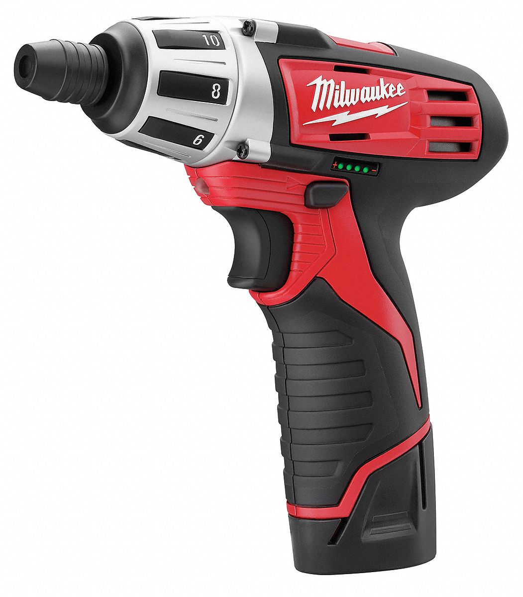 MILWAUKEE Screwdriver Kit, Cordless, 1/4 in Hex Drive Size, 500 RPM