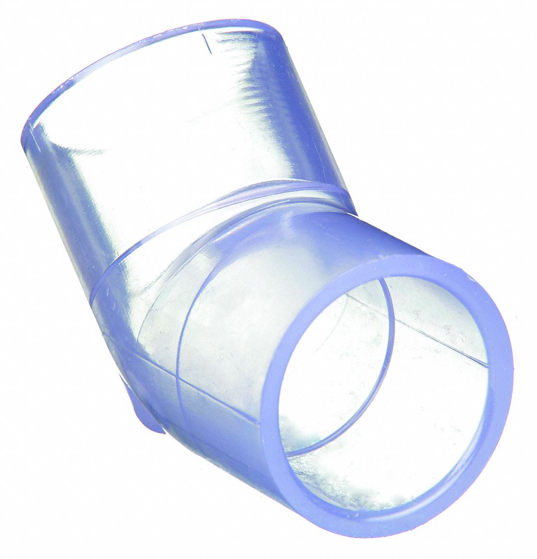 HARVEL CLEAR ELBOW,45 DEG,2 IN,SOLVENT,PVC,CLEAR Plastic and