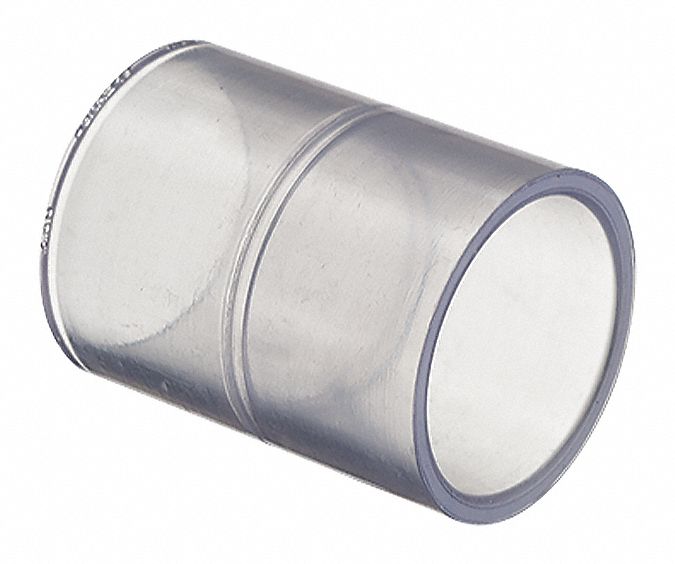 HARVEL CLEAR PVC Coupling, Solvent x Solvent, 3/4 in Pipe Size Pipe Fitting 2CEZ4H429007LS