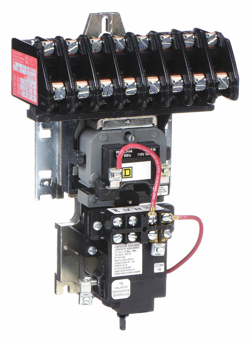 Square D Mechanically Held Lighting Contactor Wiring Diagram Sy